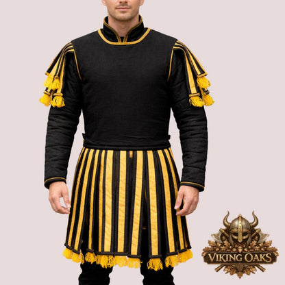 Roman Subarmalis Armor medieval gambeson padded Roman soldier costume for LARP Ren Faire cosplay historical reenactment knight warrior armor tunic handmade cotton gambeson