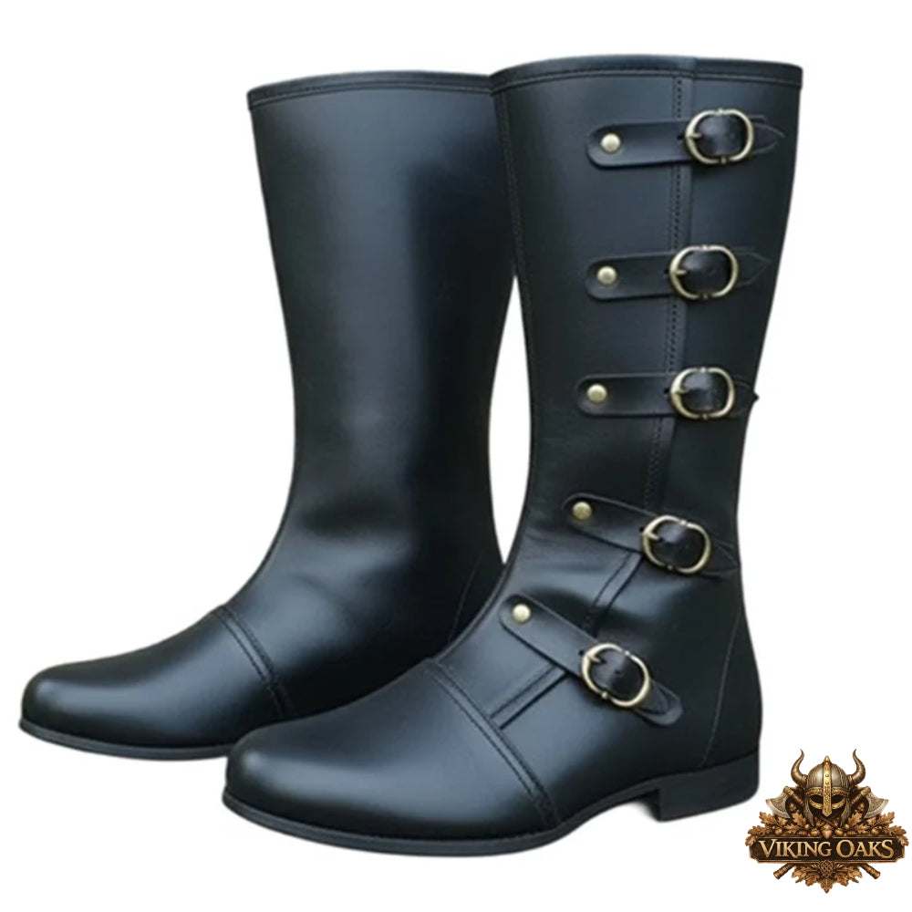 Men's Vintage Medieval Footwear for Historical Plays and Costume Parties