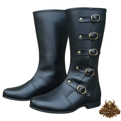 Men's Vintage Medieval Footwear for Historical Plays and Costume Parties