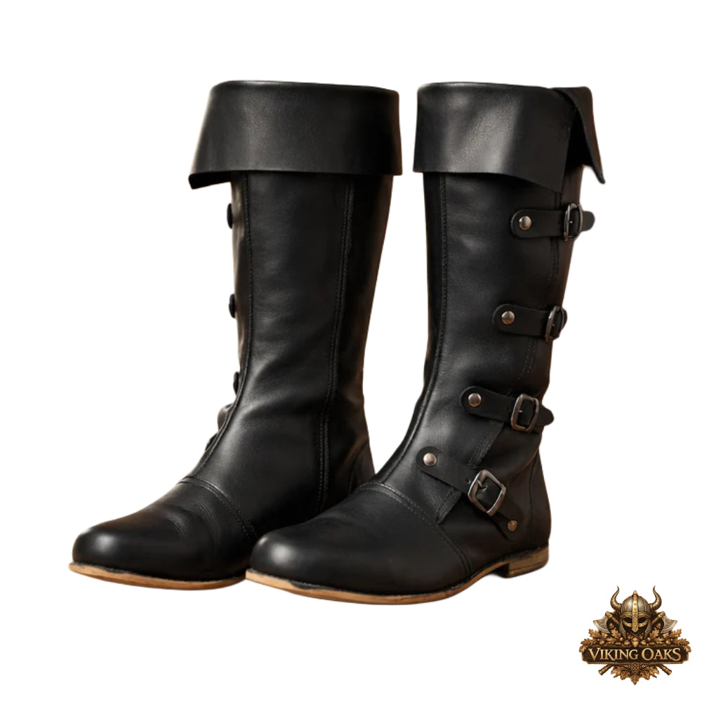 Viking Leather Boots – Medieval Renaissance Renfaire, Theater & Halloween