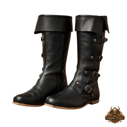 Viking Leather Boots – Medieval Renaissance Renfaire, Theater & Halloween