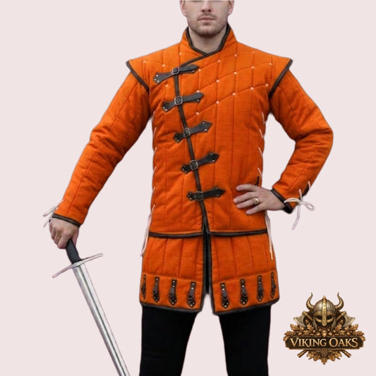 Renaissance Faire Gambeson | Quilted Medieval Knight Armor Coat
