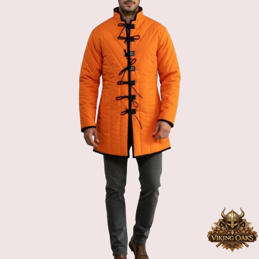 Medieval Padded Gambeson Jacket – Authentic Renaissance Fair Costume – Padded Armor for LARP