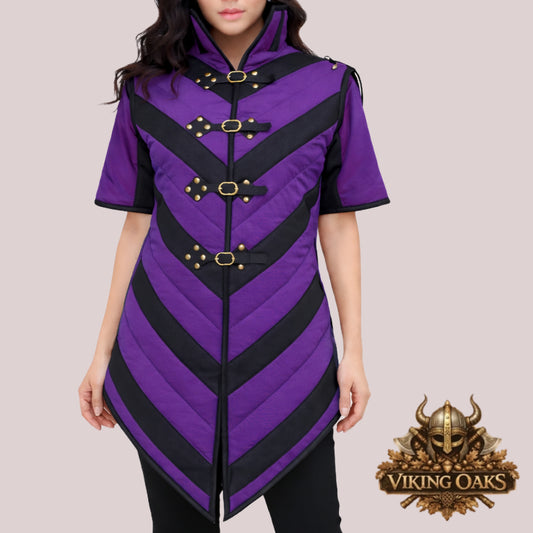 Celtic Quilted Cotton Armor Tunic for LARP, Cosplay & Ren Faire
