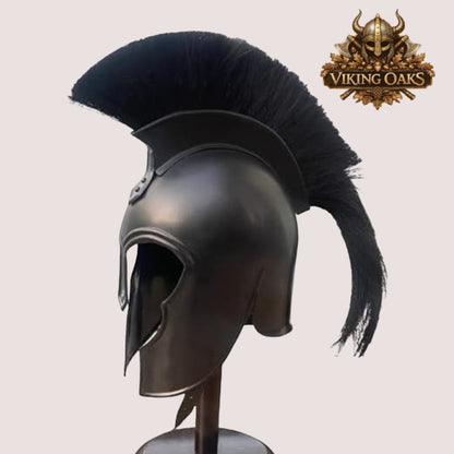 Troy Achilles Helmet – Greek Trojan Warrior Armor from Troy Movie with Display Stand, Gift for Him