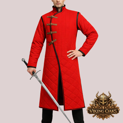 Ren Faire Medieval Gambeson – Quilted Armor Jacket