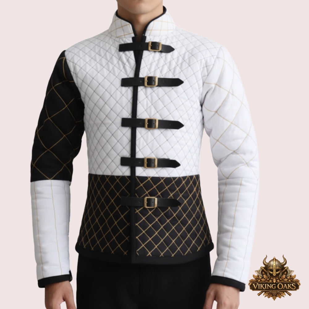 Medieval gambeson with long sleeves in various sizes and custom options