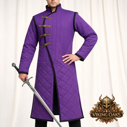 Ren Faire Medieval Gambeson – Quilted Armor Jacket