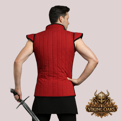 Sleeveless Gambeson Vest – Medieval Padded Armor for Cosplay & LARP
