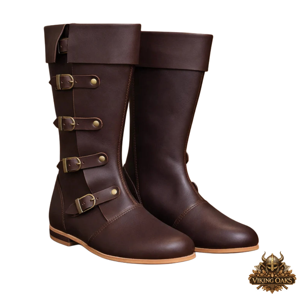 Viking Leather Boots – Medieval Renaissance Renfaire, Theater & Halloween