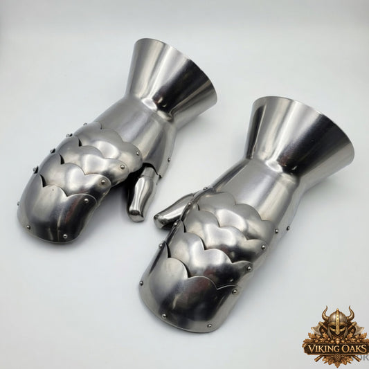 Medieval Gauntlet Armor Gloves Steel Hand Protection Knight Gear Armor Hand Gear