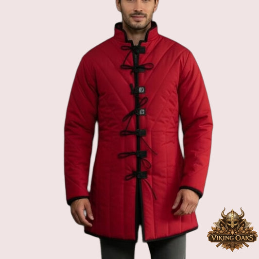 Medieval Padded Gambeson Jacket – Authentic Renaissance Fair Costume – Padded Armor for LARP