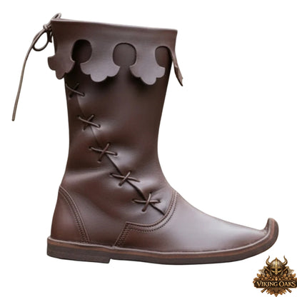 Medieval Ren Faire Boots – Renaissance Style Leather Footwear