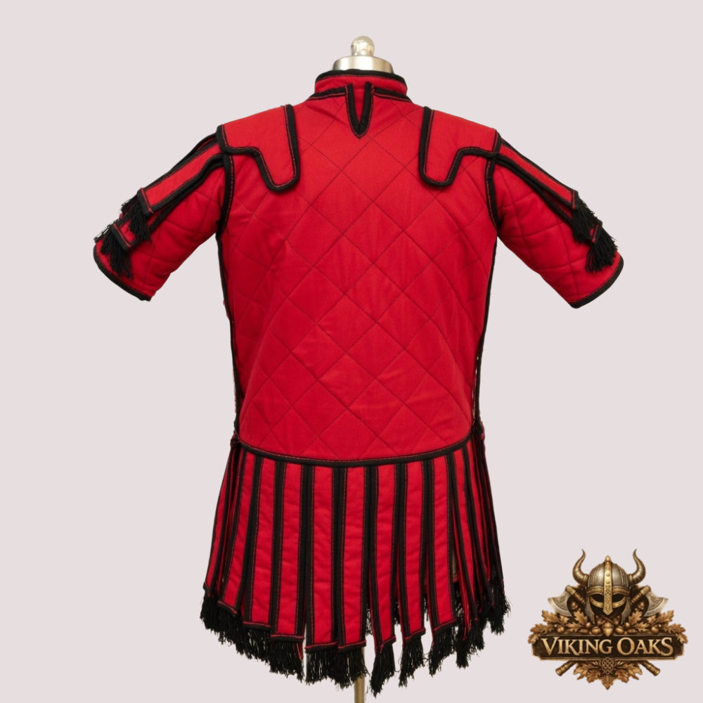 Roman Subarmalis Armor – Padded Cotton Tunic with Pteruges | Gladiator & Soldier Costume