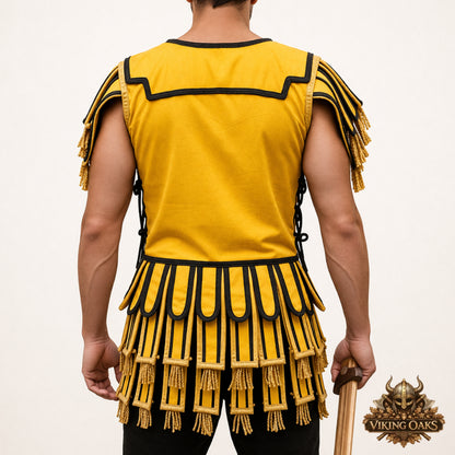 Roman Subarmalis Armor – Gladiator Tunic with Pteruges for LARP, Reenactment & Roman Costume