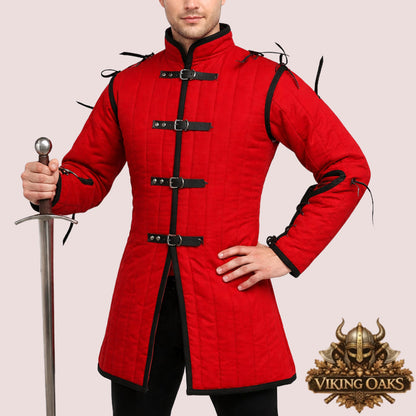 Medieval Gambeson Armor quilted cotton cosplay and LARP costume in various sizes