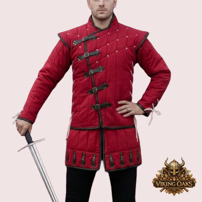 Renaissance Faire Gambeson | Quilted Medieval Knight Armor Coat
