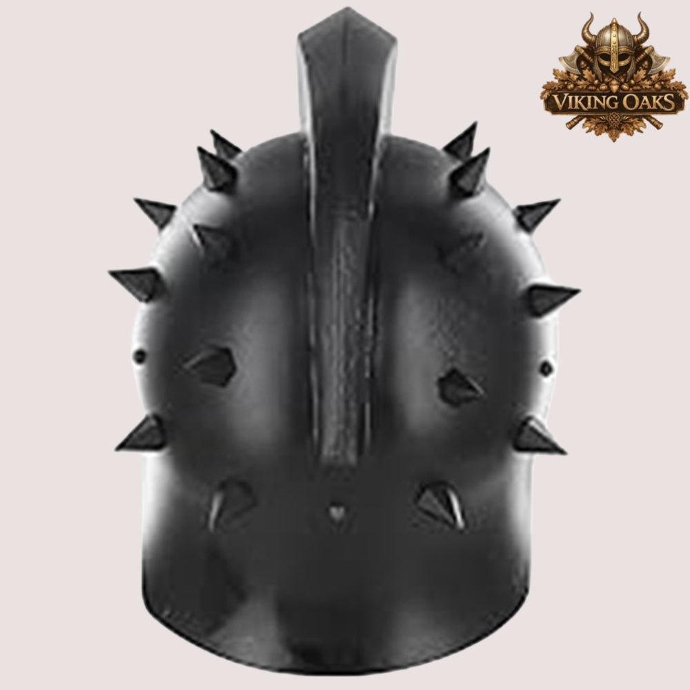 Gladiator Maximus Helmet – Roman Warrior Armor for Role Play with Display Stand, Home & Office Décor