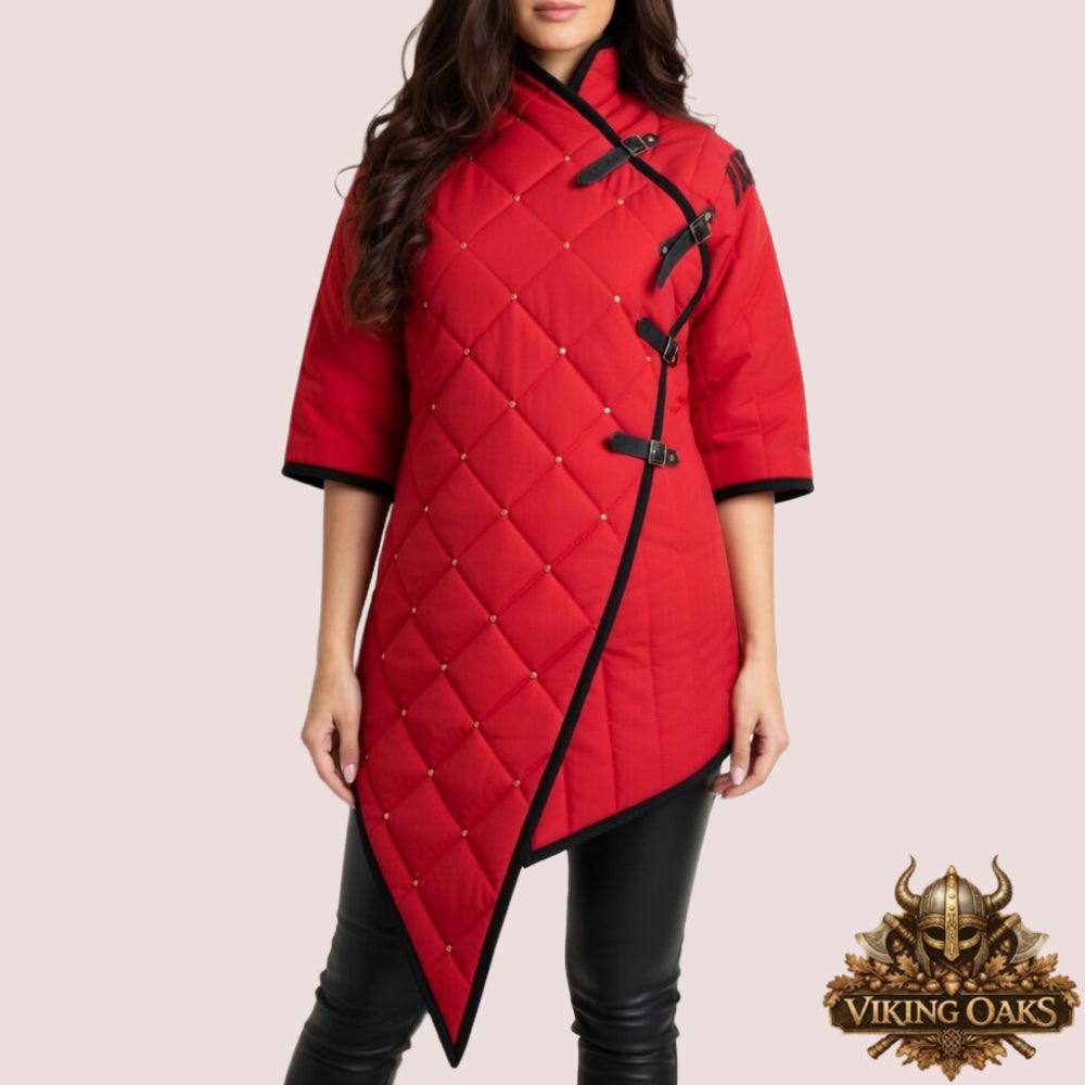 Medieval Gambeson Jacket made of 100% cotton for LARP, cosplay, and Renaissance faire with multiple size options