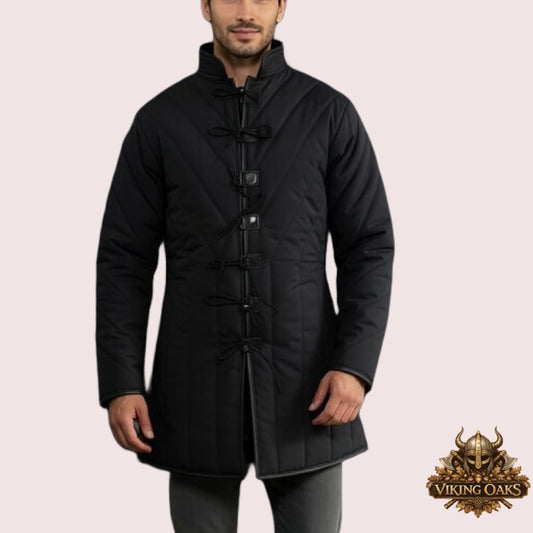 Medieval Padded Gambeson Jacket – Authentic Renaissance Fair Costume – Padded Armor for LARP