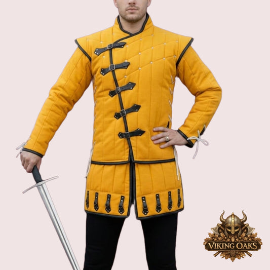 Renaissance Faire Gambeson | Quilted Medieval Knight Armor Coat