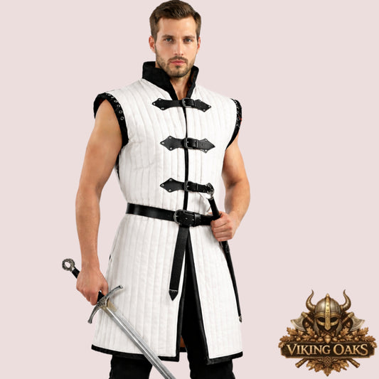 Medieval Sleeveless Gambeson – Ren Faire Padded Armor Costume