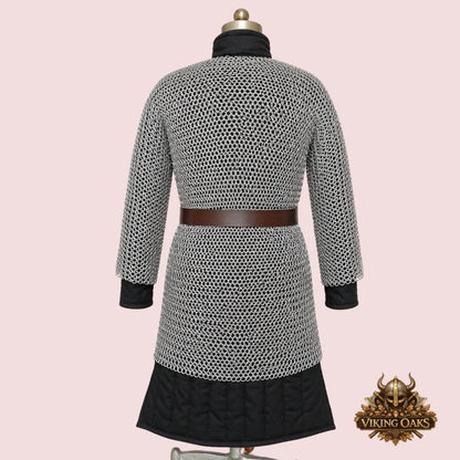 10mm 16 Gauge Aluminum Chainmail Haubergeon: Round Riveted Viking Shirt for Events