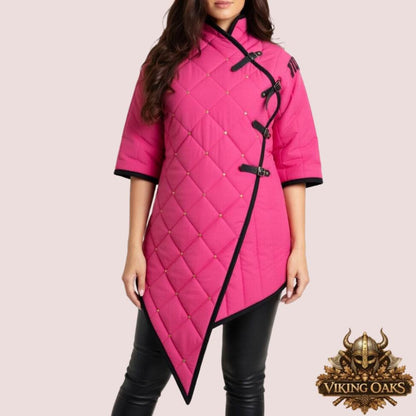 Medieval Gambeson Jacket made of 100% cotton for LARP, cosplay, and Renaissance faire with size options from S to 6XL