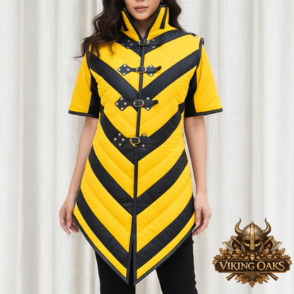 Celtic Quilted Cotton Armor Tunic for LARP, Cosplay & Ren Faire