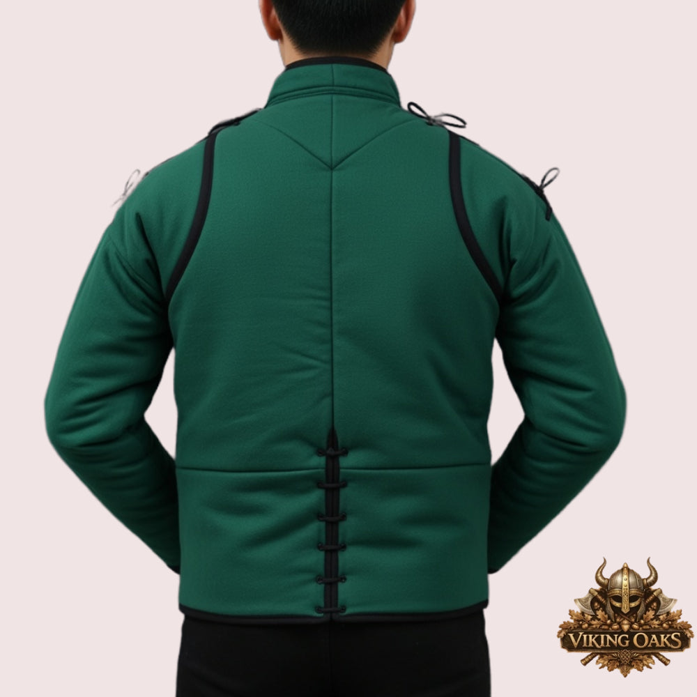 Medieval Padded Gambeson Armor Jacket – Functional Renaissance Aketon for Combat & Reenactment