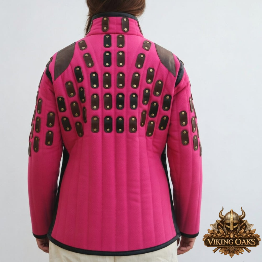 Medieval Quilted Cotton Gambeson Jacket Knight Armor Cosplay