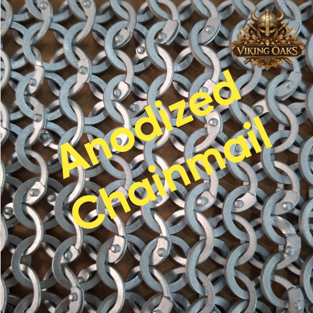 Aluminum Chainmail Hauberk 9MM Round Ring Medieval Armor Ren Faire Event Costume