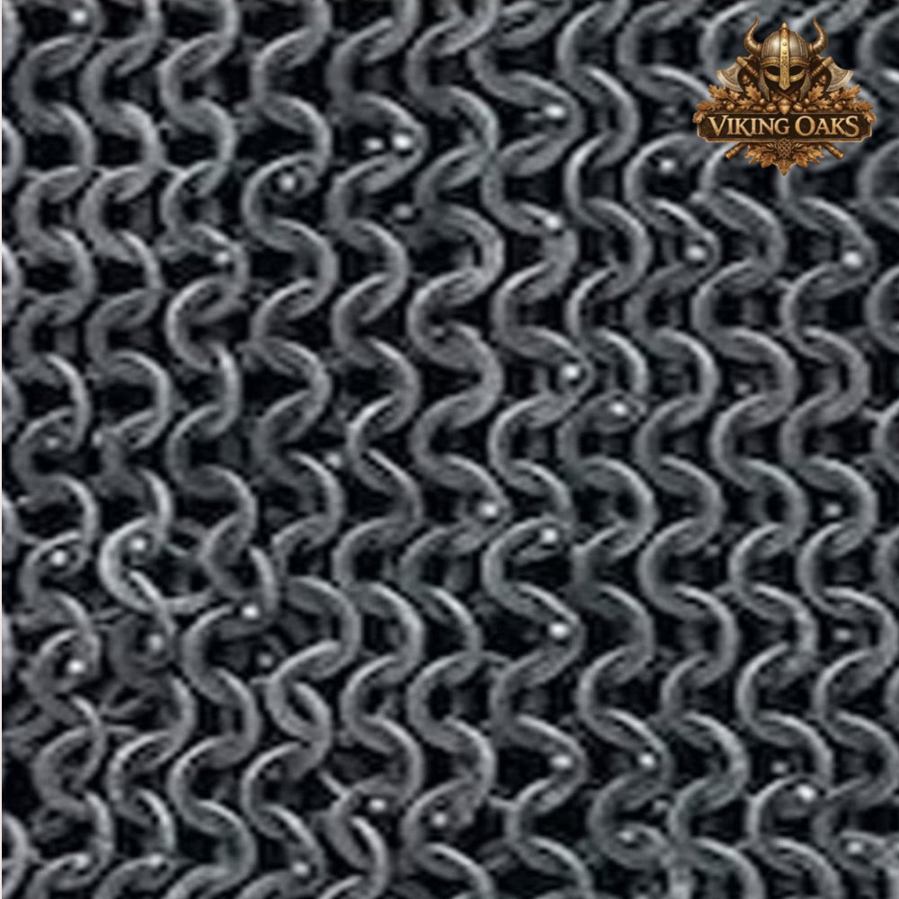 Aluminum Chainmail Haubergeon Sleeveless 10MM 16 Gauge Flat Ring Riveted with Washers Medieval Armor