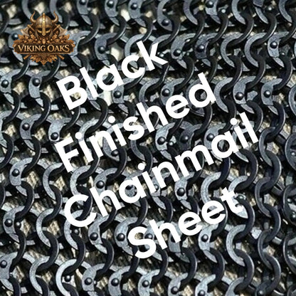 Riveted Mild Steel Chainmail Hauberk Viking Armor for Reenactment LARP Costume