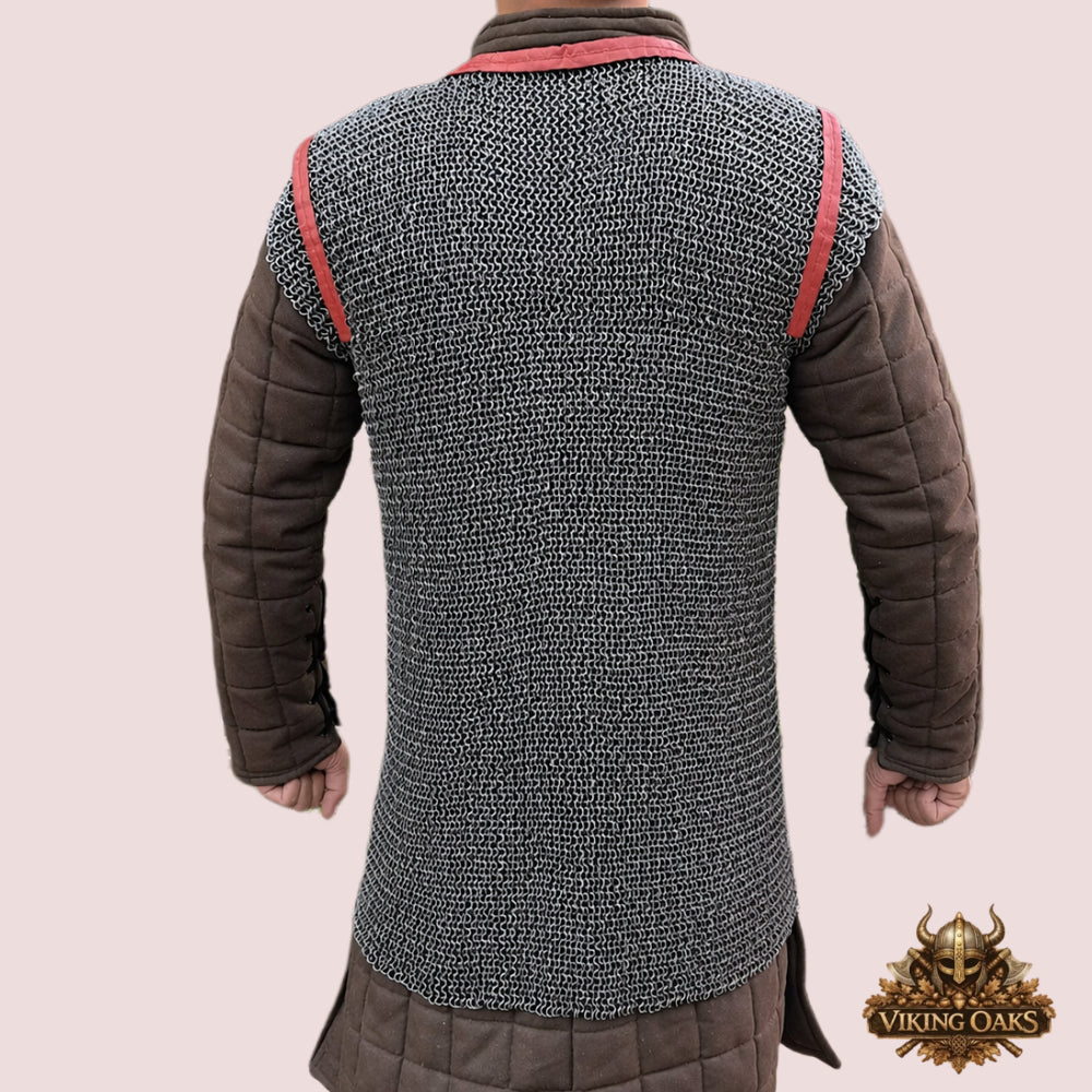 Roman Lorica Hamata 6MM Riveted Chainmail Shirt Reenactment Armor