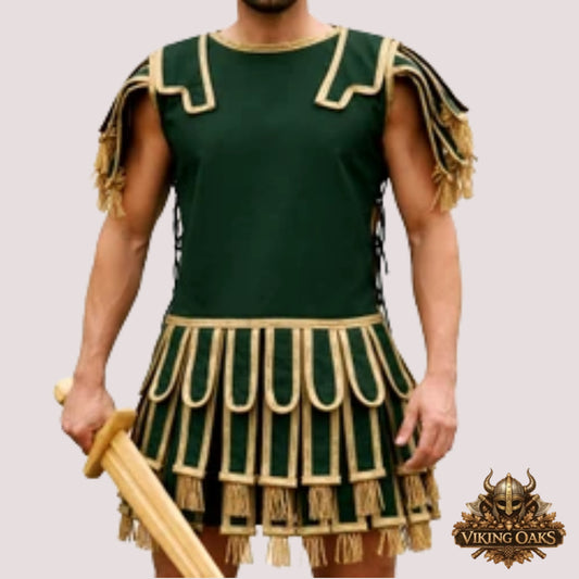 Roman Subarmalis Armor – Gladiator Tunic with Pteruges for LARP, Reenactment & Roman Costume