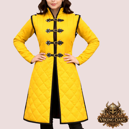 Renaissance Faire Gambeson Costume – Medieval Padded Armor for LARP