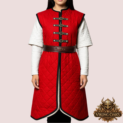Medieval Gambeson Jacket | Padded Armor for LARP & Cosplay